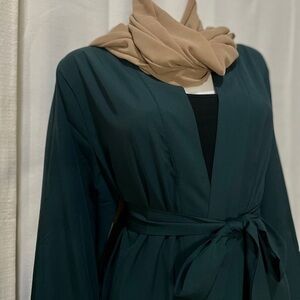 Dark green abaya